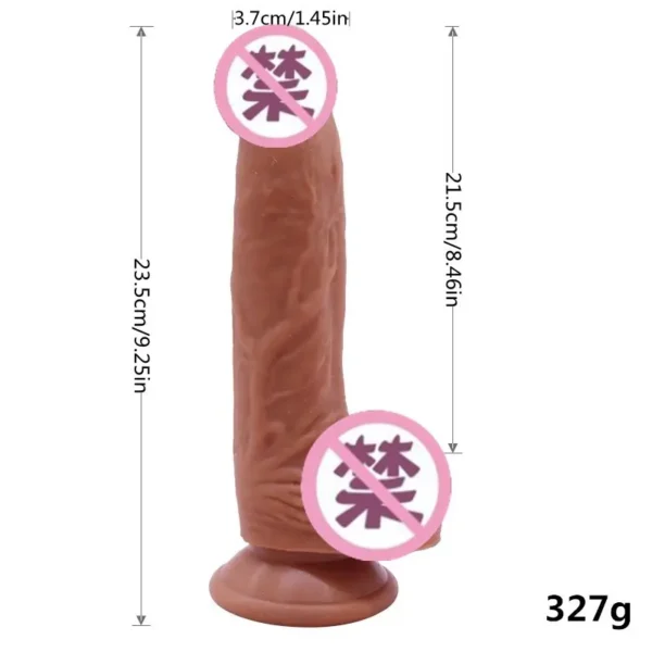 Silicone Dildos for Female Masturbation Penis Cock Skin Sliding Foreskin with Huge Suction Cup Toys for Women - Image 2